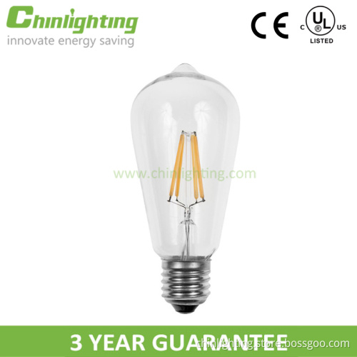 New Design Vintage led bulb ST64 led filament bulb 4W e12 e26 led edison bulb